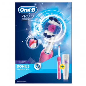 Bàn chải đánh răng điện Oral-B Pro 2 2500W Pink